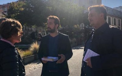 [ Distribution du tract d’AG sur l’annulation de l’élection municipale ]